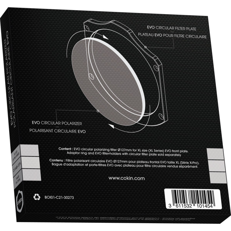COKIN - Filtre polarisant circulaire 105mm pour porte-filtres EVO Taille L (série Z-Pro)