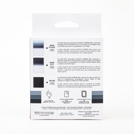 NUANCES Extreme ND1024, Soft GND8S, Reverse GND4R filters Smart Kit - M-size